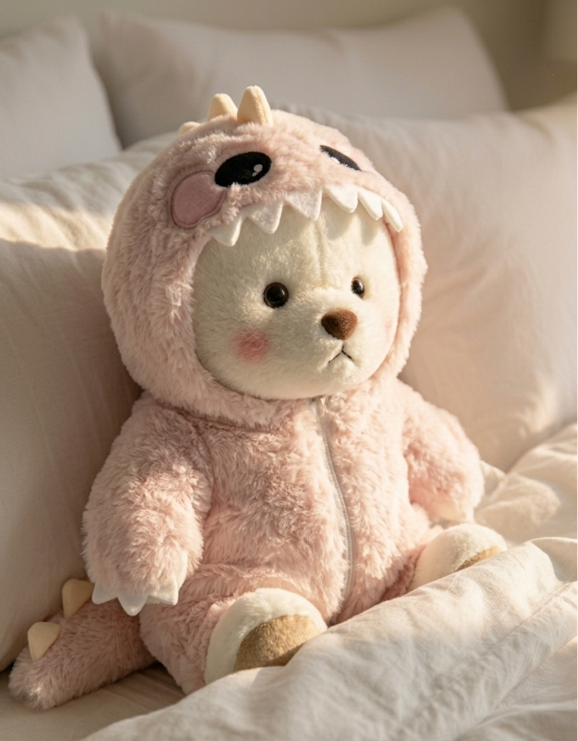 Ubranko Dinozaur Różowe